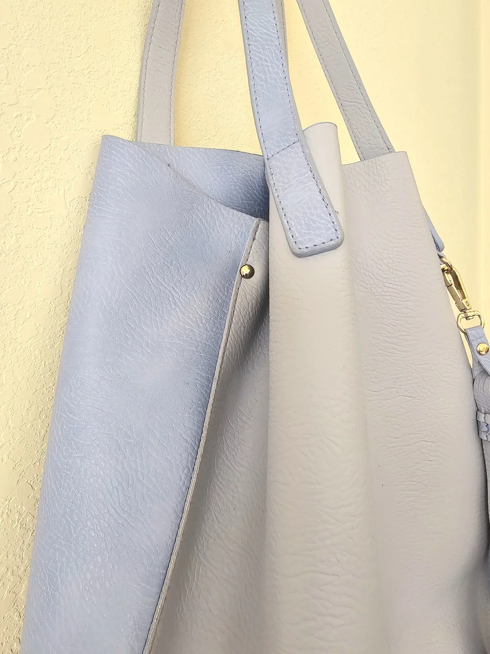 Light Blue Women's Tassel Tote Bag EUC